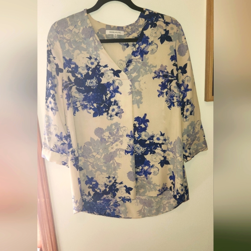 Floral blouse (dressy or casual)